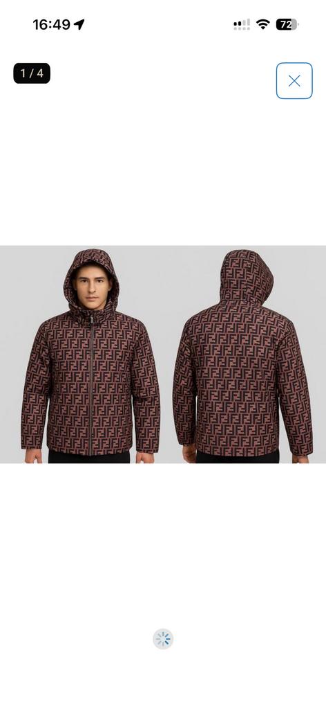 Fendi heren winterjas m l xxl, Kleding | Heren, Jassen | Winter, Ophalen of Verzenden, Zo goed als nieuw, Overige maten, Zwart