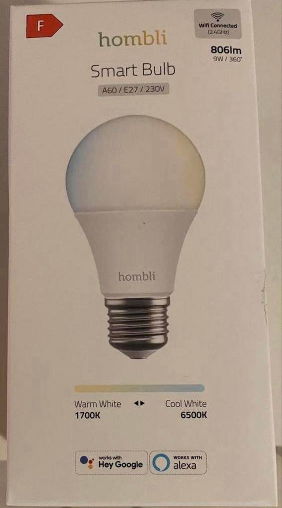 Hombli Slimme Lamp E27 - Nieuw!, Ophalen, Led-lamp, Minder dan 30 watt, Nieuw