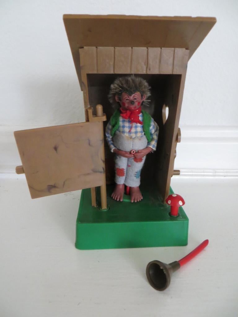 collectors item original Peter, Mecki in toilethuisje, wc, Ophalen of Verzenden, Gebruikt