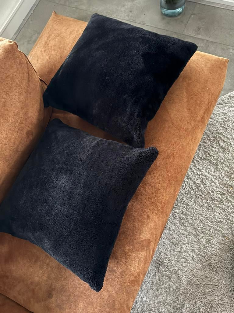 Kussens, Huis en Inrichting, Woonaccessoires | Kussens, Ophalen, Zo goed als nieuw, Zwart, Vierkant