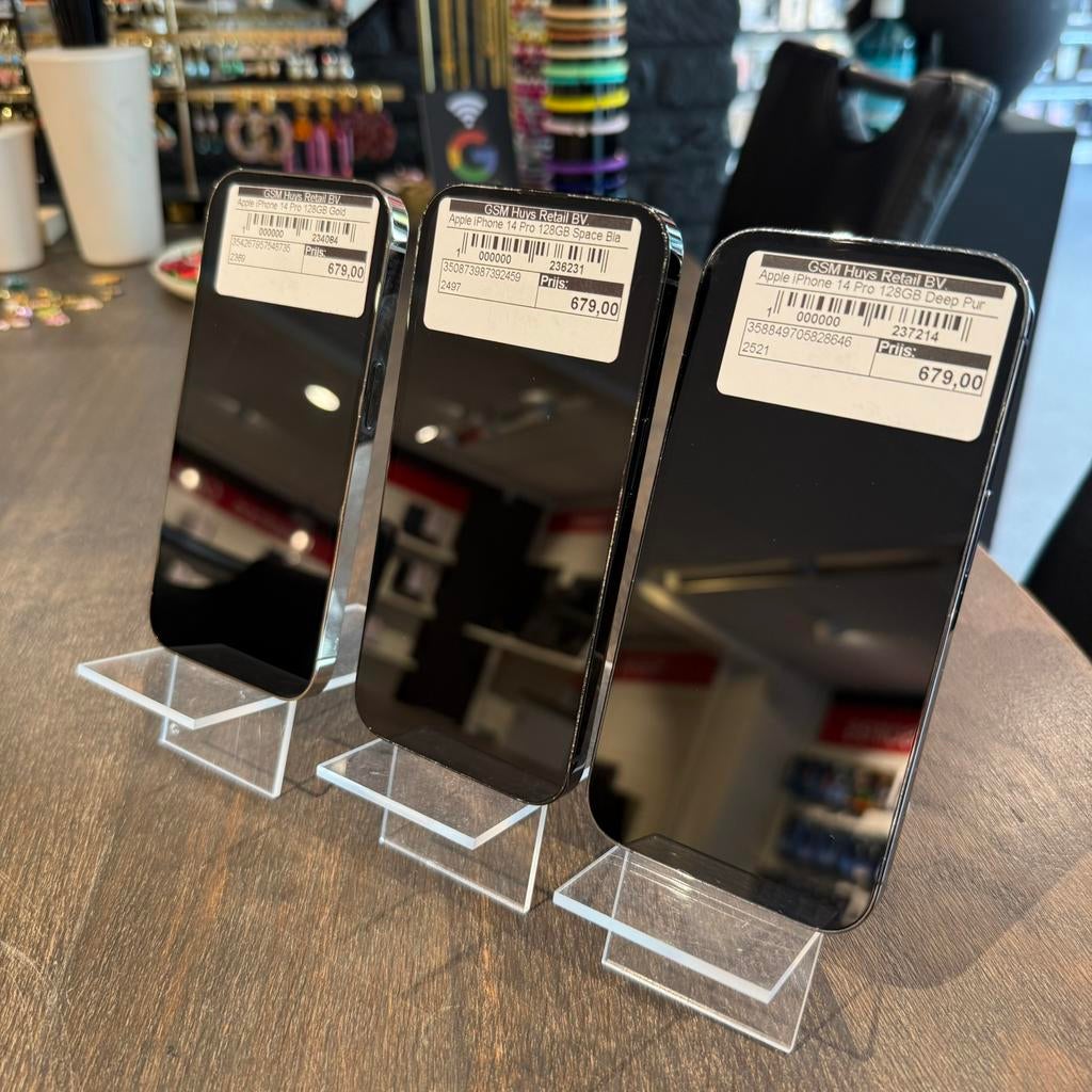 GSM HUYS | Apple iPhone 14 Pro | 128GB| Refurbished, Apple, Amsterdam, Paars, Refurbished