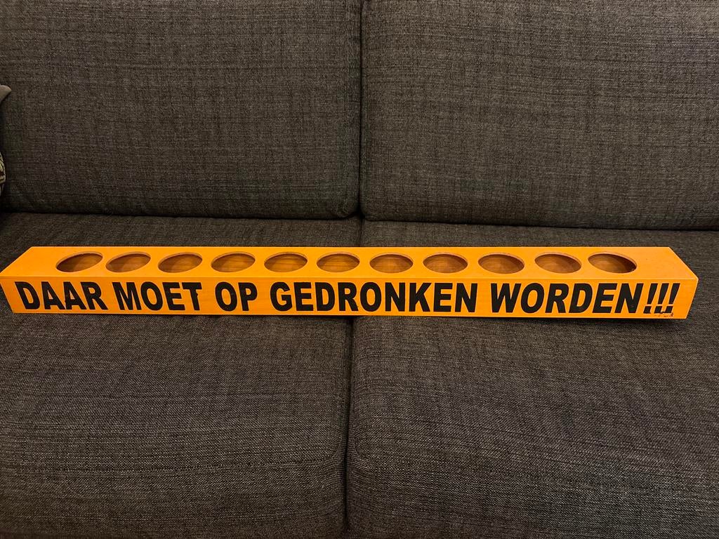 Meter bier houder - Houten bierhouder, Ophalen, Gebruikt