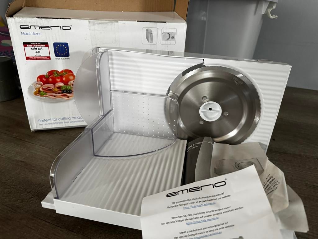 Emerio Snijmachine - Zo goed als nieuw!, Witgoed en Apparatuur, Keukenmixers, Ophalen of Verzenden, Zo goed als nieuw, Vaatwasserbestendig