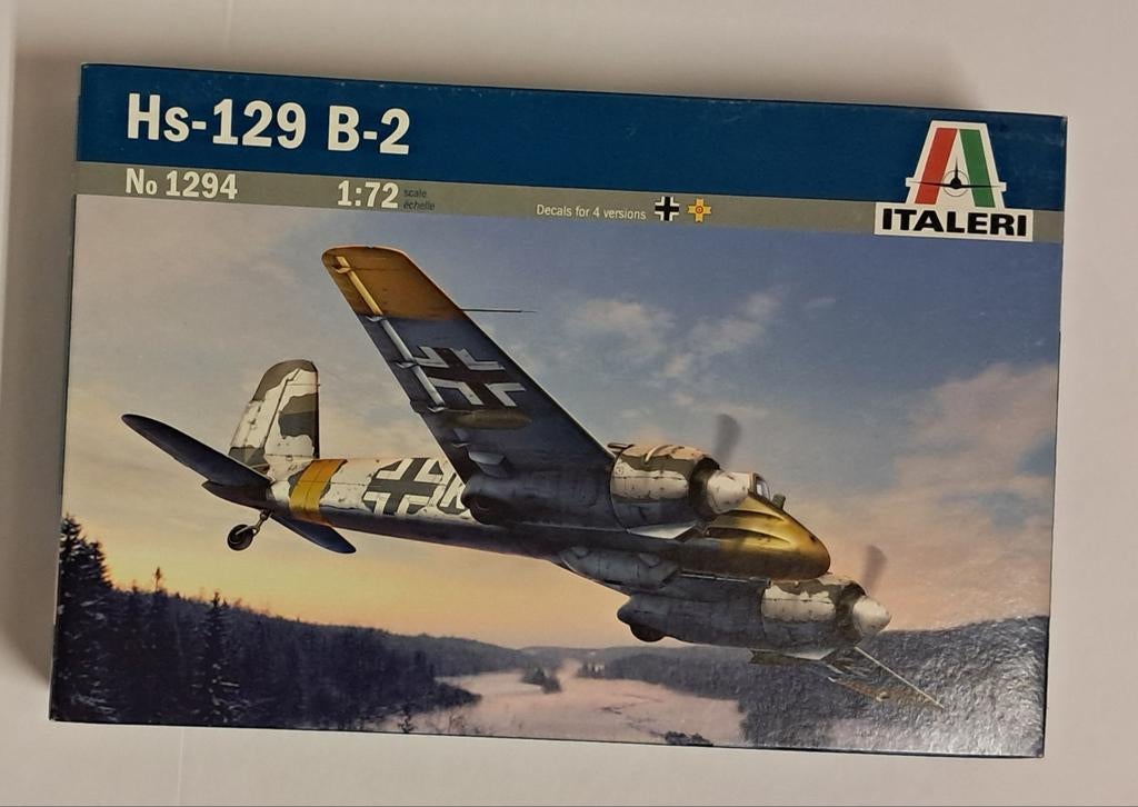 Henschel Hs-129 B-2. Italeri 1294. Schaal 1:72, 1:72 tot 1:144, Italeri, Nieuw, Ophalen of Verzenden