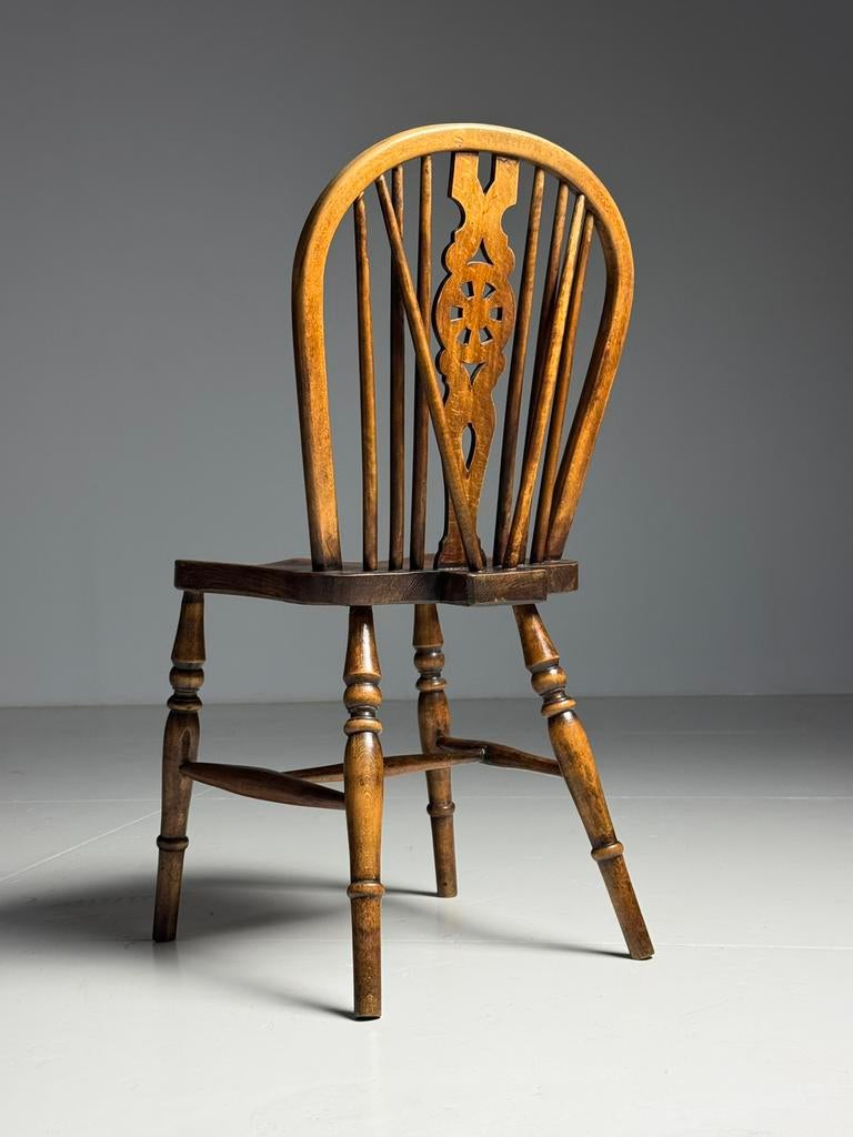 Windsor stoelen Engels antiek, Ophalen, Zo goed als nieuw, Bruin, Vijf, Zes of meer stoelen
