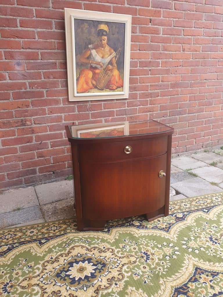 Vintage nachtkastje Seventies., Gebruikt, Ophalen of Verzenden, 45 tot 65 cm, Minder dan 55 cm