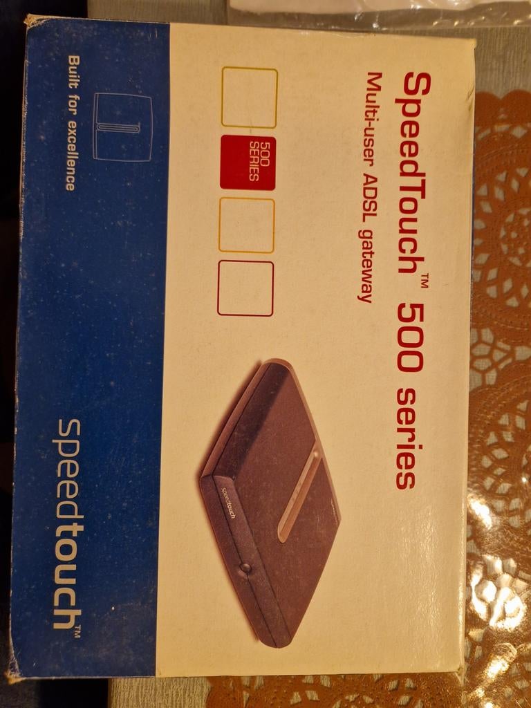 Nooit gebruikt SpeedTouch 500 Series Router met Modem, Ophalen of Verzenden, Gebruikt, Router met modem, SpeedTouch