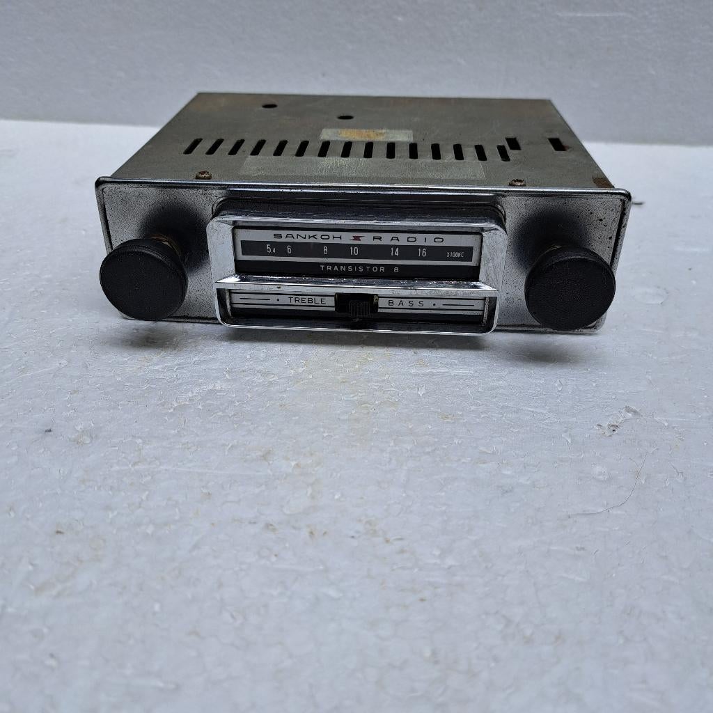 oude autoradio Sankoh 12 volt, Ophalen of Verzenden, Gebruikt