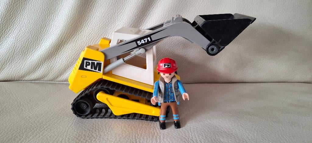 Rupsvoertuig/buldozer -Playmobil (5471), Ophalen of Verzenden, Gebruikt
