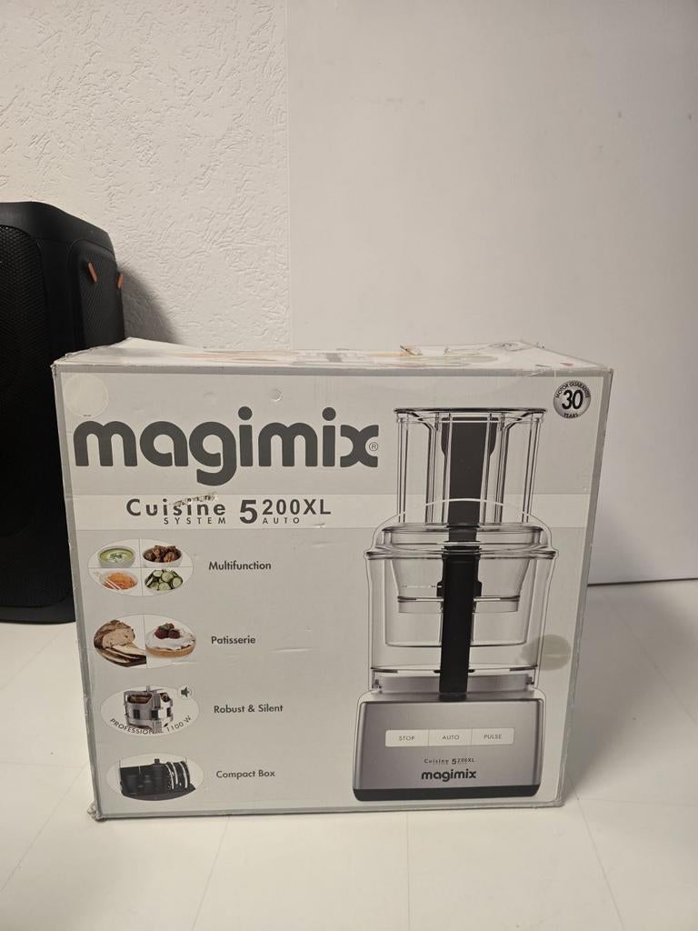 Magimix Cuisine System 5200 XL - Keukenmachine, Witgoed en Apparatuur, 4 liter of meer, Nieuw, 3 snelheden of meer, Ophalen of Verzenden