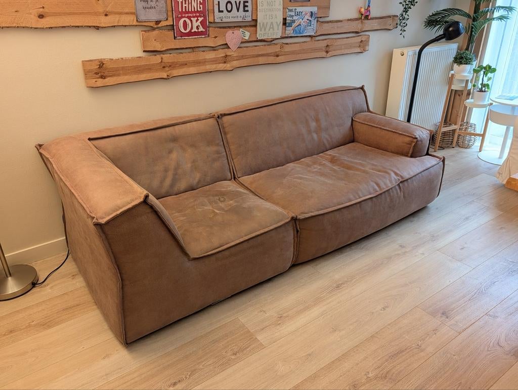 Zitmaxx "Candy" bank uit twee delen, lounge bank, Ophalen, Driepersoons, 75 tot 100 cm, Stof