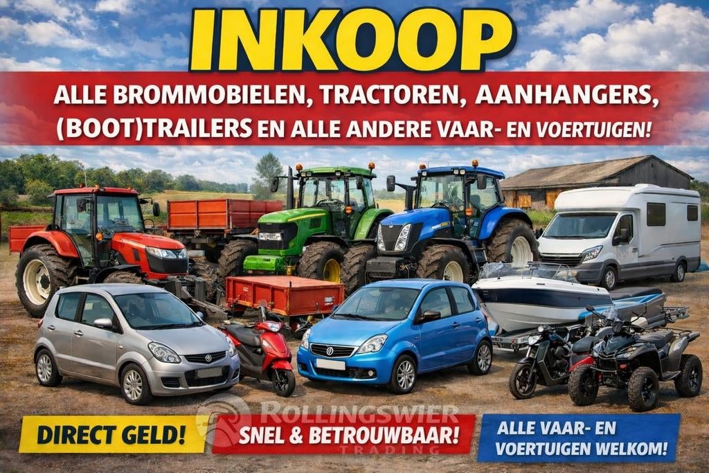 Inkoop van Brommobiel, MMBS, Tractor, Aanhanger, etc., Auto diversen
