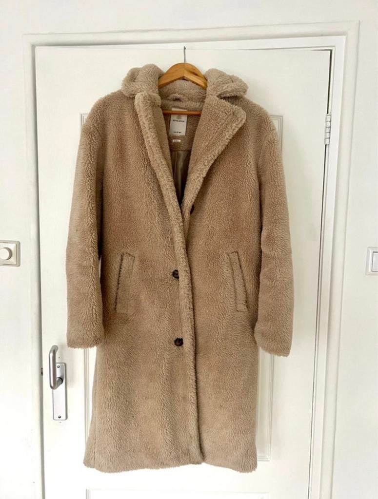 Beige teddy jas - maat S, Kleding | Dames, Jassen | Winter, Ophalen of Verzenden, Zo goed als nieuw, Maat 36 (S), Beige