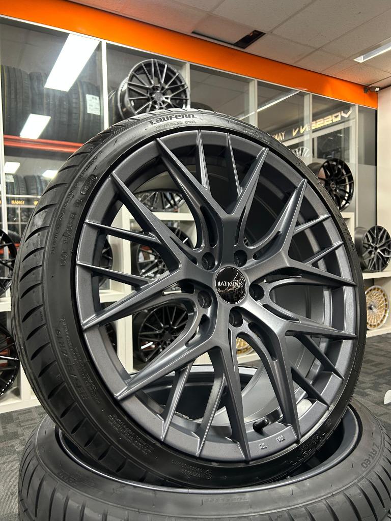 ACTIE | 19 INCH SLM VELGENSET 5X112 GOLF LEON A3 ETC..., 19 inch, Banden en Velgen, Nieuw, Ophalen of Verzenden