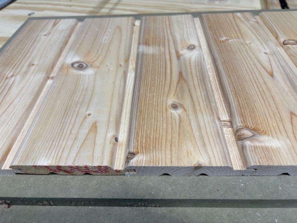 vuren rabatplanken 19mm dik en 11 cm breed lengte 5.40 mtr, Ophalen, Minder dan 25 mm, Nieuw, Plank