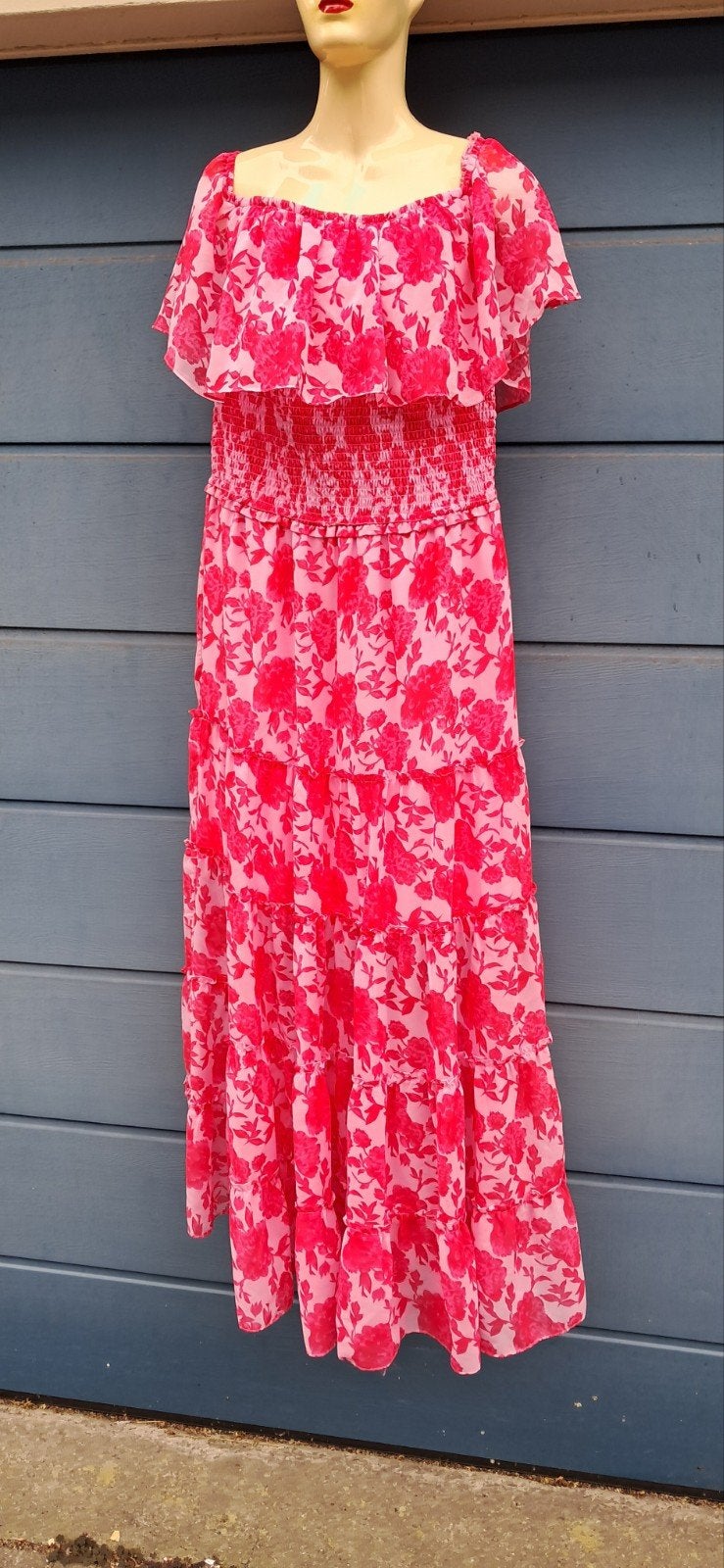 miljuschka 36/38 maxi jurk, Kleding | Dames, Jurken, Ophalen of Verzenden, Zo goed als nieuw, Milfuschka by Wehkamp, Roze
