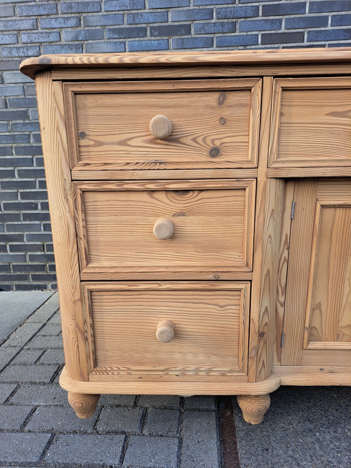 Oud grenen gezandstraalde ladekast commode, Ophalen, RoDeKo Volendam, R.kooij65@gmail.com, 5 laden of meer
