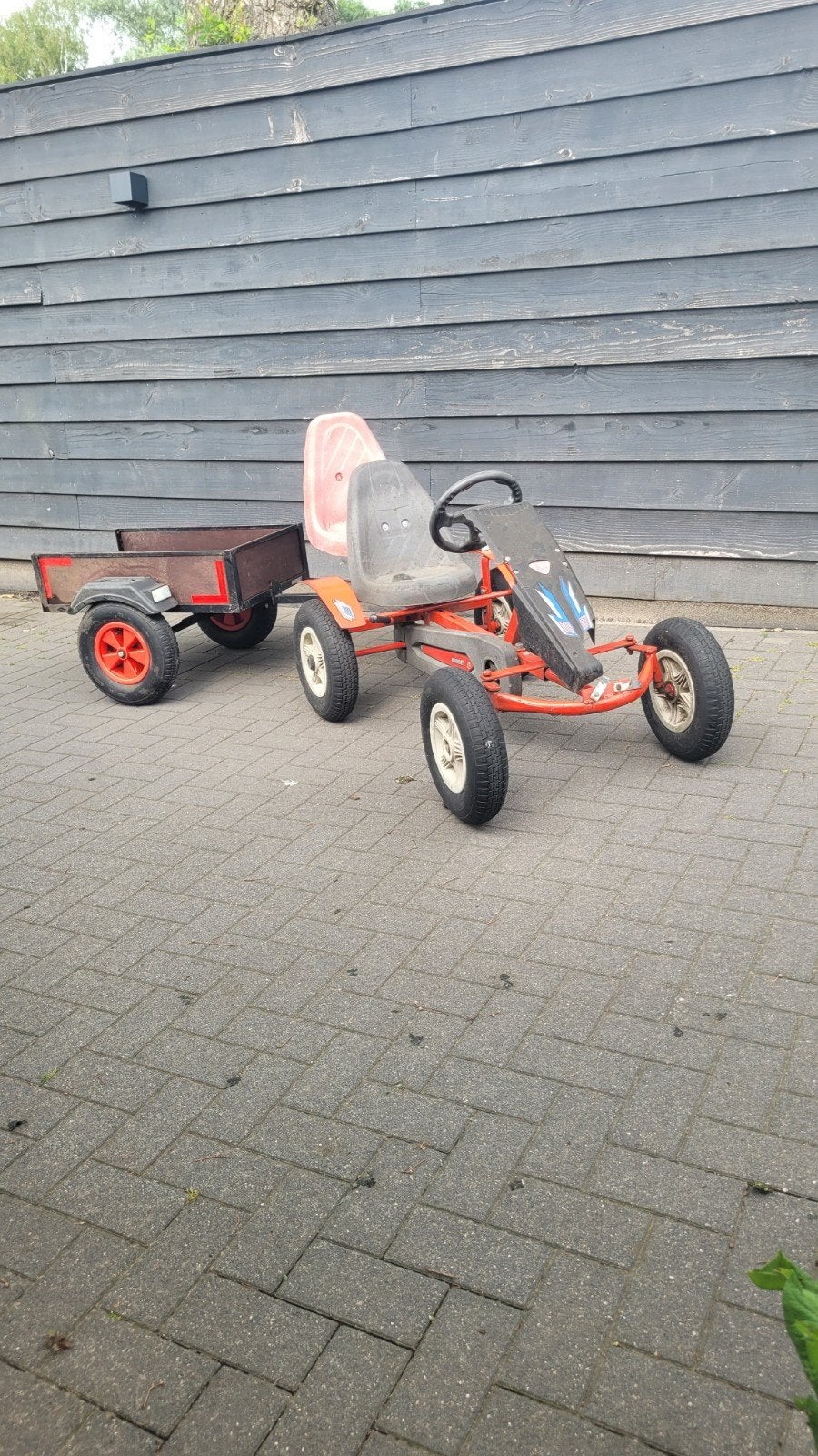 Mammoet skelter met aanhanger en duozit, Ophalen, Gebruikt, Mammoet, Duozit