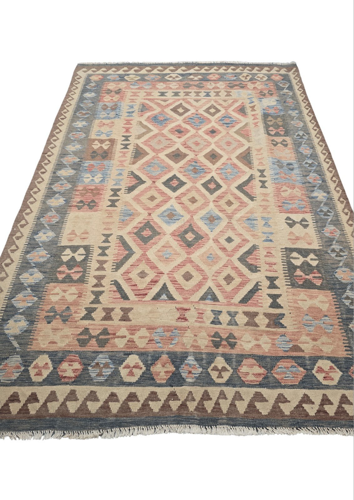 Afgan tribal kelim 290x190 handgeweven wollen vloerkleed, 1185Vb, Info@rugsandcarpets.nl, Kelim kilim perzisch tapijt wollen vloerkleed handgeknoopt