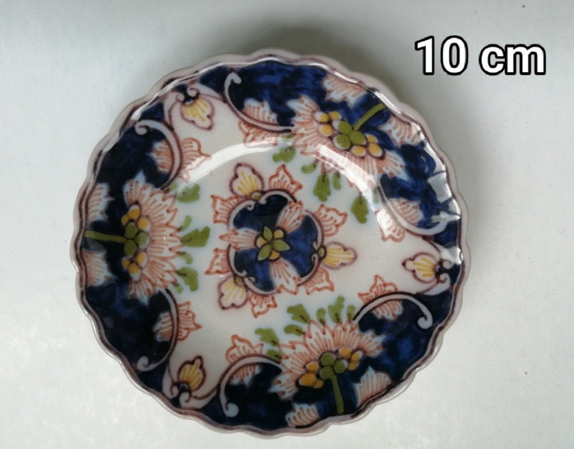 Decoratief Makkum bordje 10 cm - Handgeschilderd, Ophalen of Verzenden
