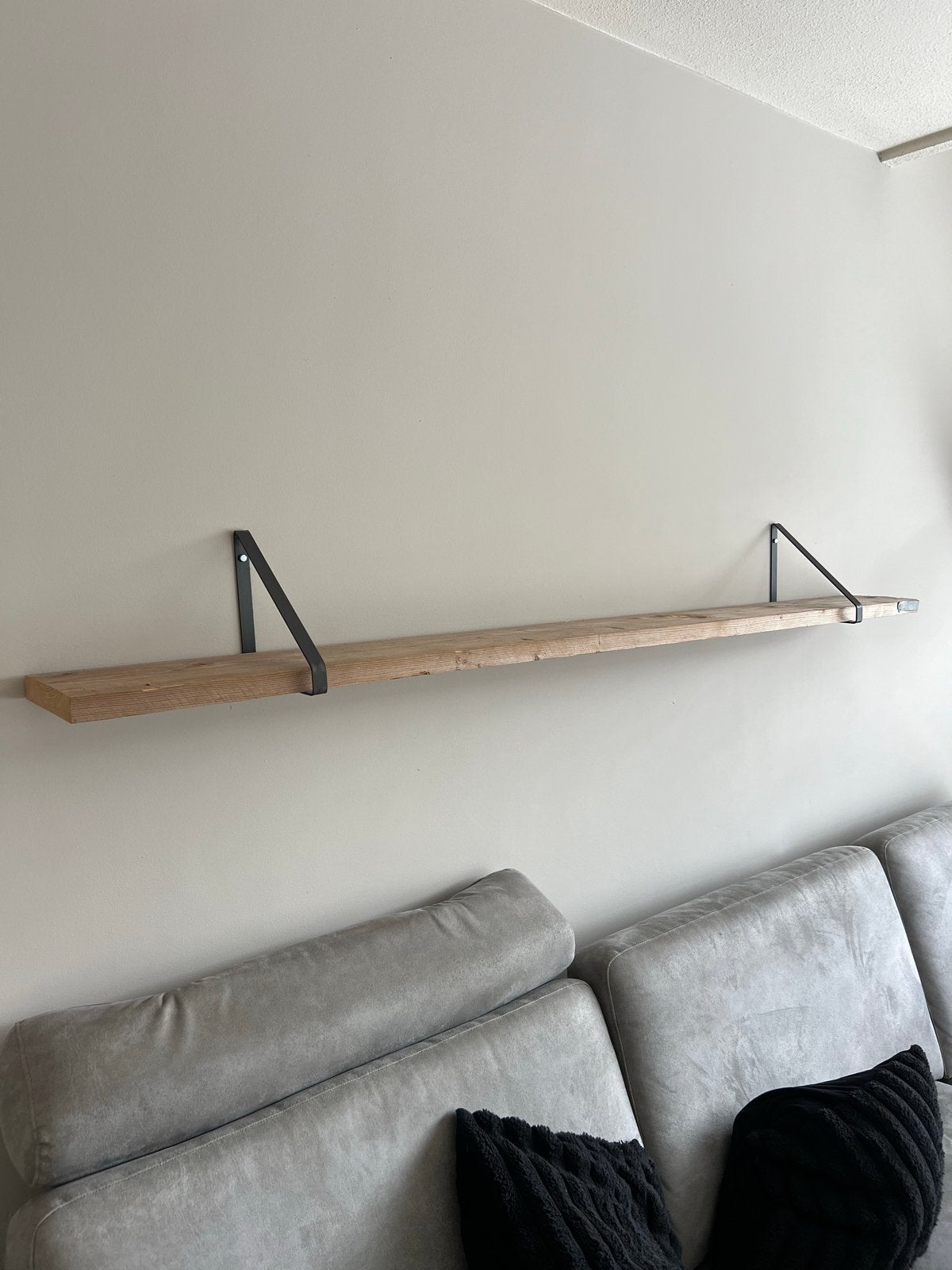 Steigerhouten plank met beugels, Ophalen, Gebruikt