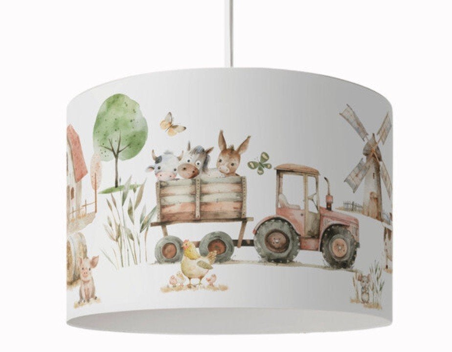 Hanglamp Boerderijdieren Little Dreamzzz, Huis en Inrichting, Lampen | Hanglampen, Bi & Li Creaties, Nieuw, Ophalen of Verzenden