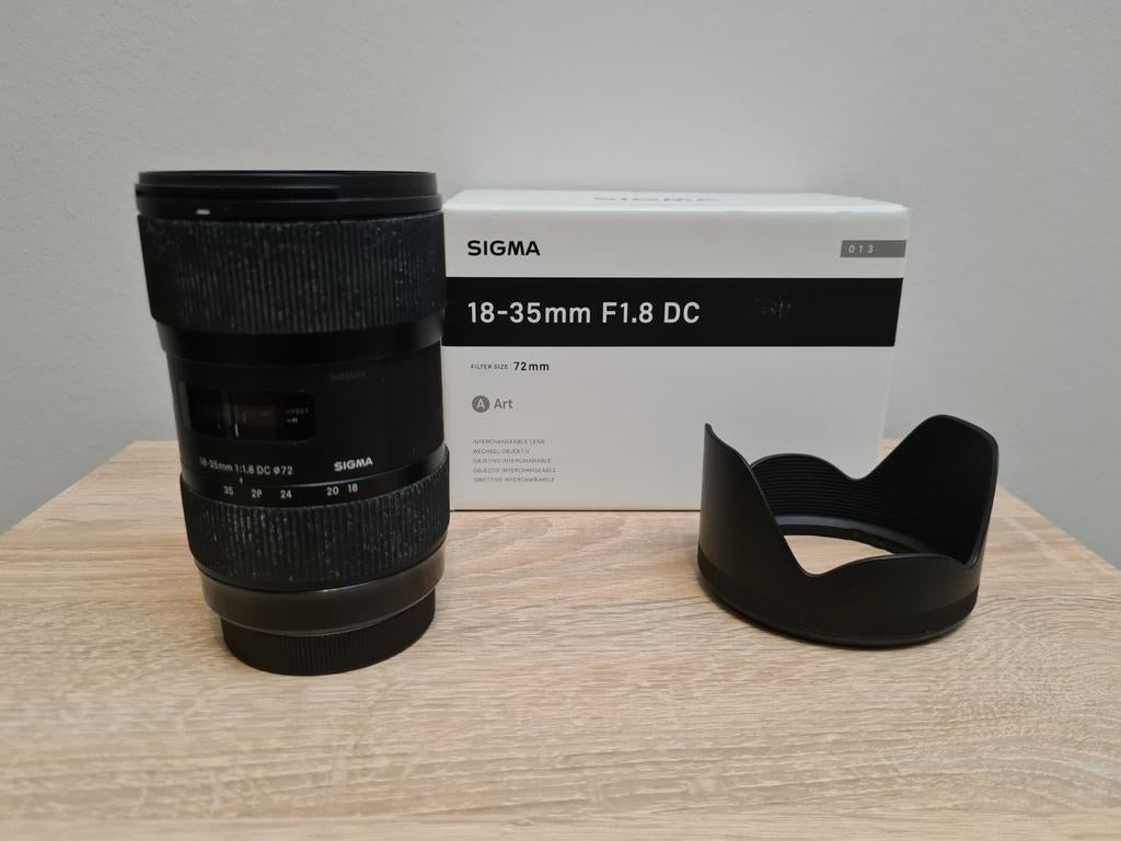 Canon Sigma 18-35 1.8, Audio, Tv en Foto, Fotografie | Lenzen en Objectieven, Ophalen of Verzenden, Gebruikt, Groothoeklens, Zoom