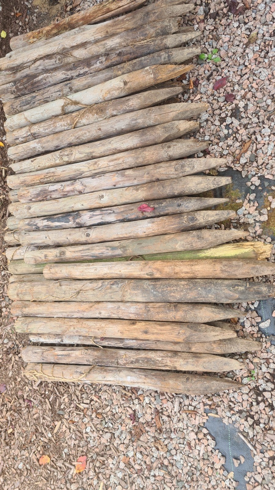 65 Houten palen van 80 cm, Ophalen of Verzenden