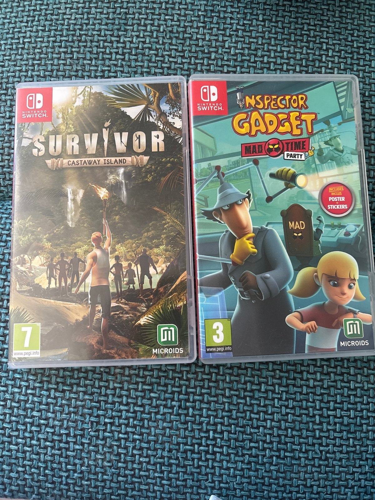 Nintendo Switch games: Inspector Gadget & Survivor (2 games), Avontuur en Actie, 1 speler, Ophalen of Verzenden, Zo goed als nieuw