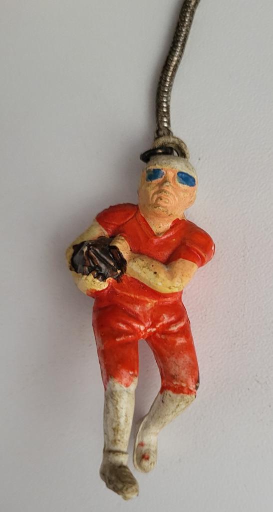Vintage Sleutelhanger American Football Speler, Ophalen of Verzenden, Gebruikt, Sport