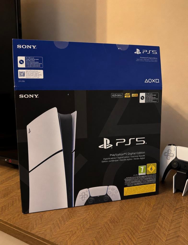 PlayStation 5 Slim Digital Edition 1tb, Ophalen of Verzenden, Zo goed als nieuw