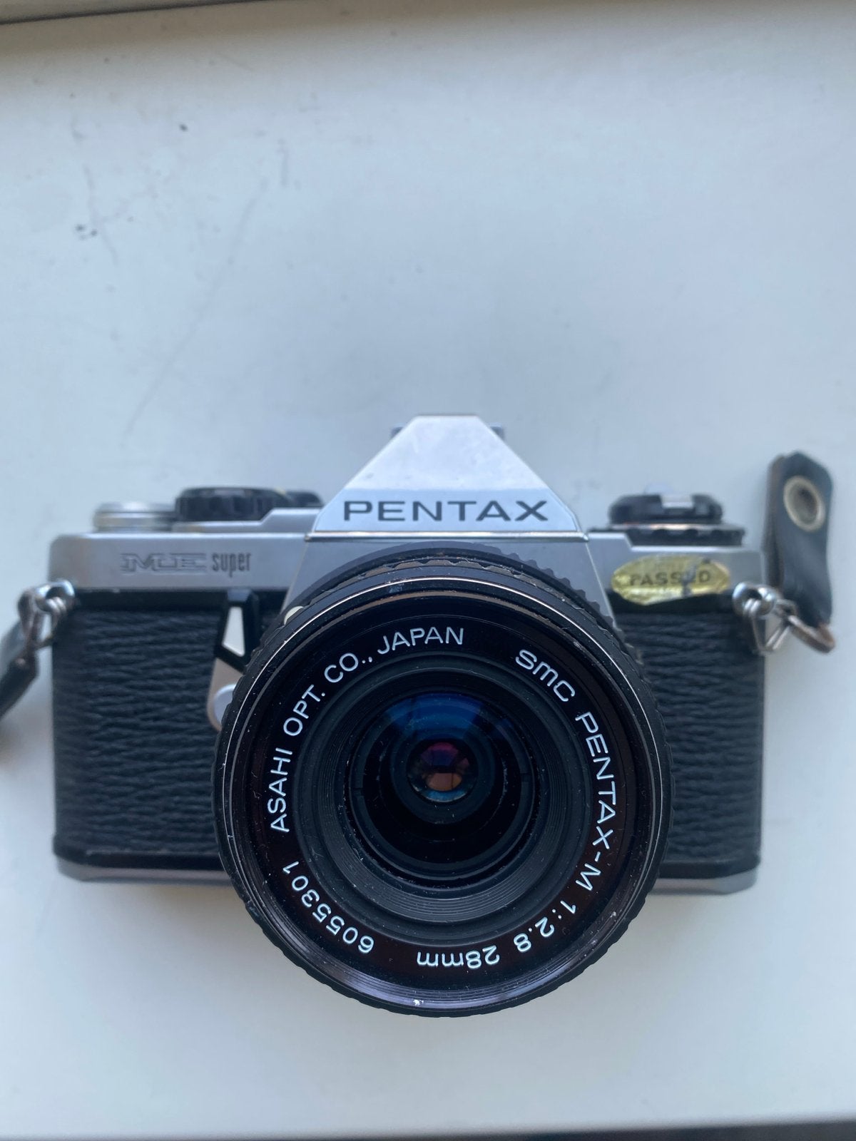 Pentax ME Super met pentax smc -M28 mm lens, Ophalen of Verzenden