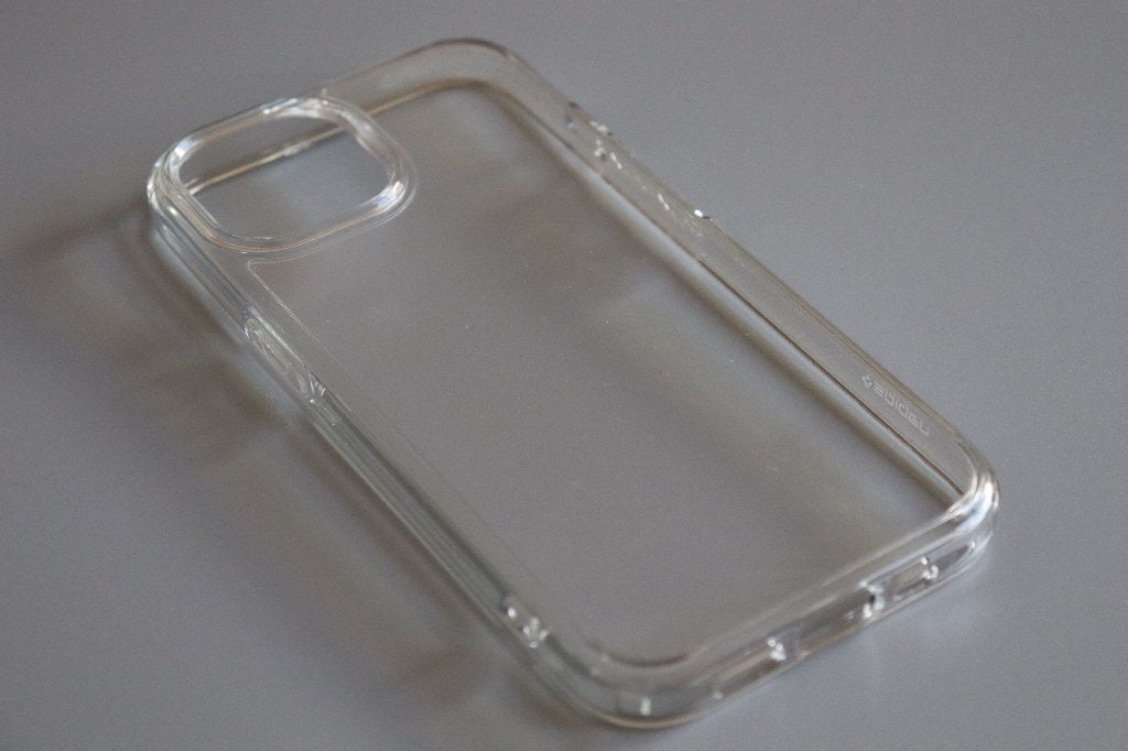 iPhone 15 hoesje | Spigen Ultra Hybrid Crystal Clear, IPhone 15, Hoesje of Tasje, Ophalen of Verzenden, Zo goed als nieuw