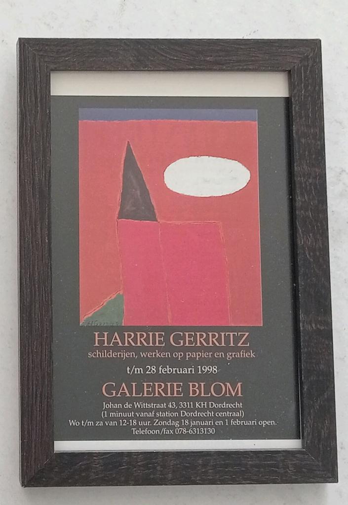 Harrie Gerritz mini affiche 1998, Ophalen of Verzenden