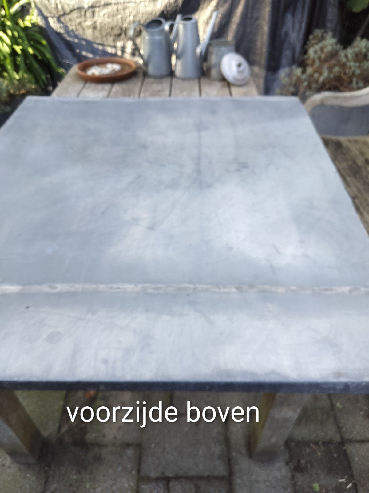 Zinken plaat, ruim 1,1 mm dik, 120 cm x 108 cm, Tuin en Terras, Ophalen, Gebruikt, Rechthoekig