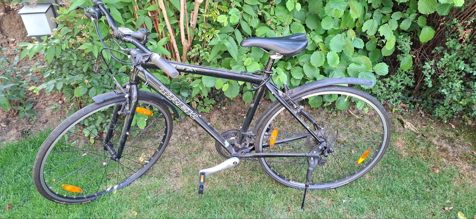 Trek 7.3 FX Hybride Fiets - Zwart,t, Gebruikt, Velgrem, 49 tot 53 cm, Overige maten