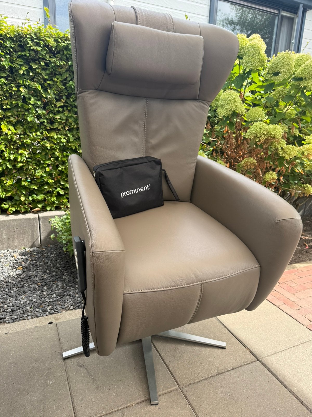 Prominent Toscana sta op stoel relax fauteuil staopstoel, Ophalen of Verzenden, Nieuw, Leer, Bezorging en garantie