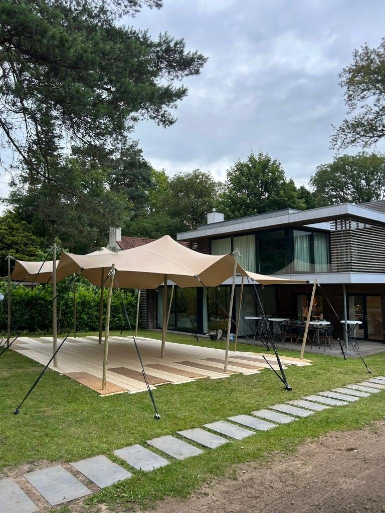 Stretchtent 10m x6,5m huren – incl. opbouw en afbouw, Ophalen, Nieuw, Verjaardag
