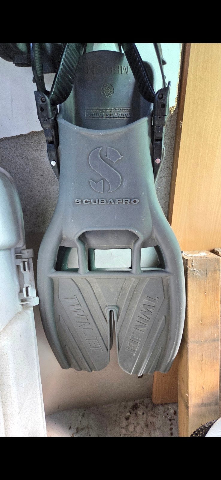Scubapro Twin Jet Splitvinnen - Maat Medium, Ophalen, Gebruikt, Zwem- of Duikvliezen