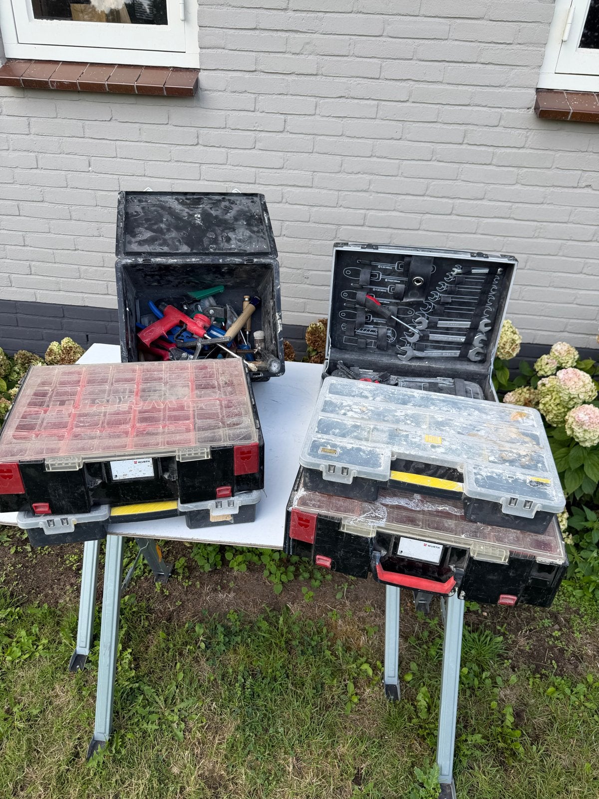 Partij handgereedschap + systainers + schroeven + bouten, Ophalen, Gebruikt, Gereedschapsopslag, Overige merken