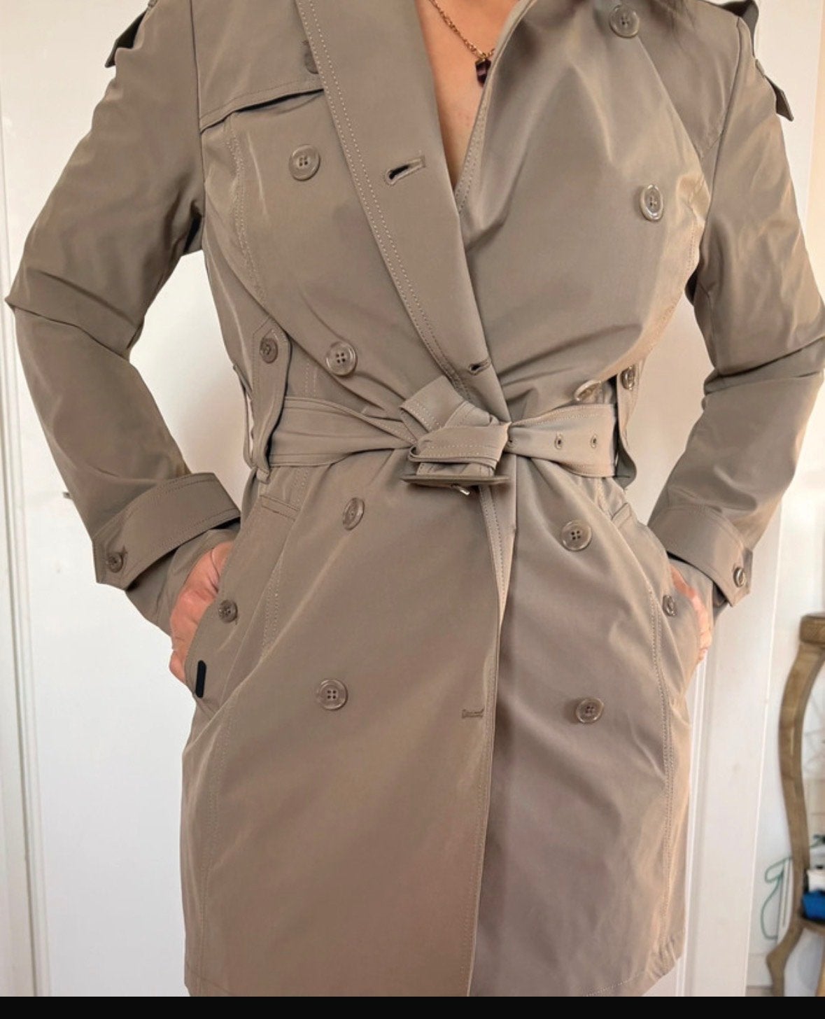 Airforce trenchcoat - Nieuw met kaartjes - Maat 14/164, Ophalen of Verzenden, Nieuw, Maat 36 (S), Beige