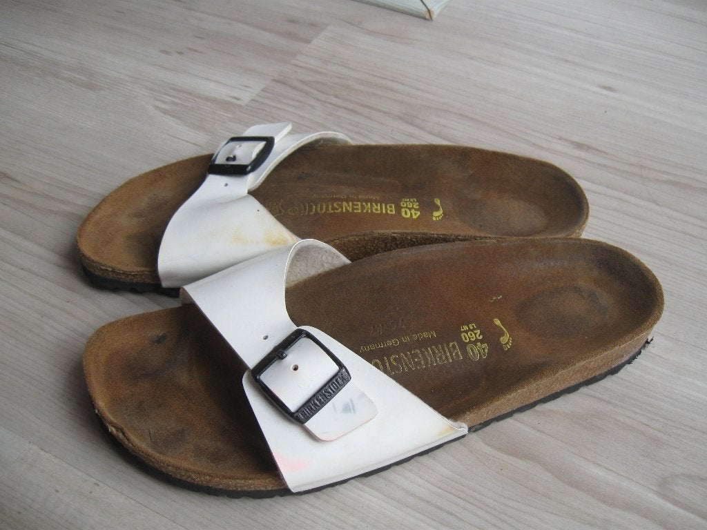 BIRKENSTOCK madrid wit maat 40 goede staat, Slippers, Wit, Ophalen of Verzenden, Zo goed als nieuw