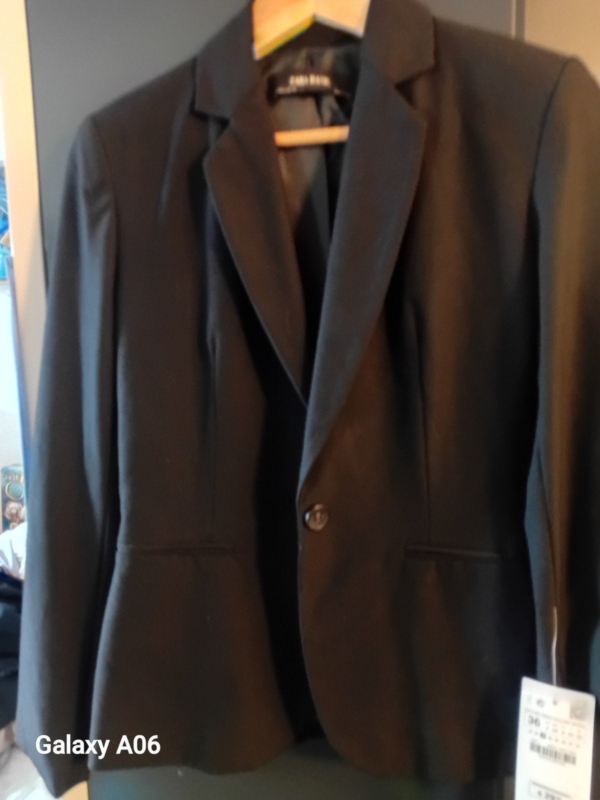 Zwarte blazer van Zara Basic, maat 36 (S), Zwart, Nieuw, Ophalen of Verzenden, Jasje