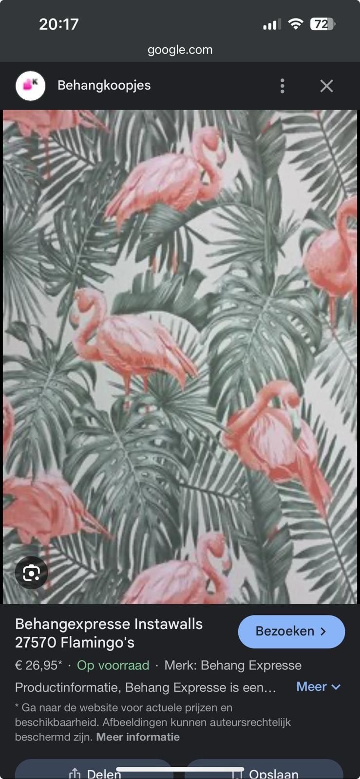 Behangexpresse Instawalls Flamingo's Behang, Ophalen, Overige typen, Natuurlijk, Overige merken