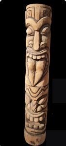 zwaar houten totem paal tikibar decoratie mancave kado, Verzamelen, Ophalen, Gebruikt, Overige typen