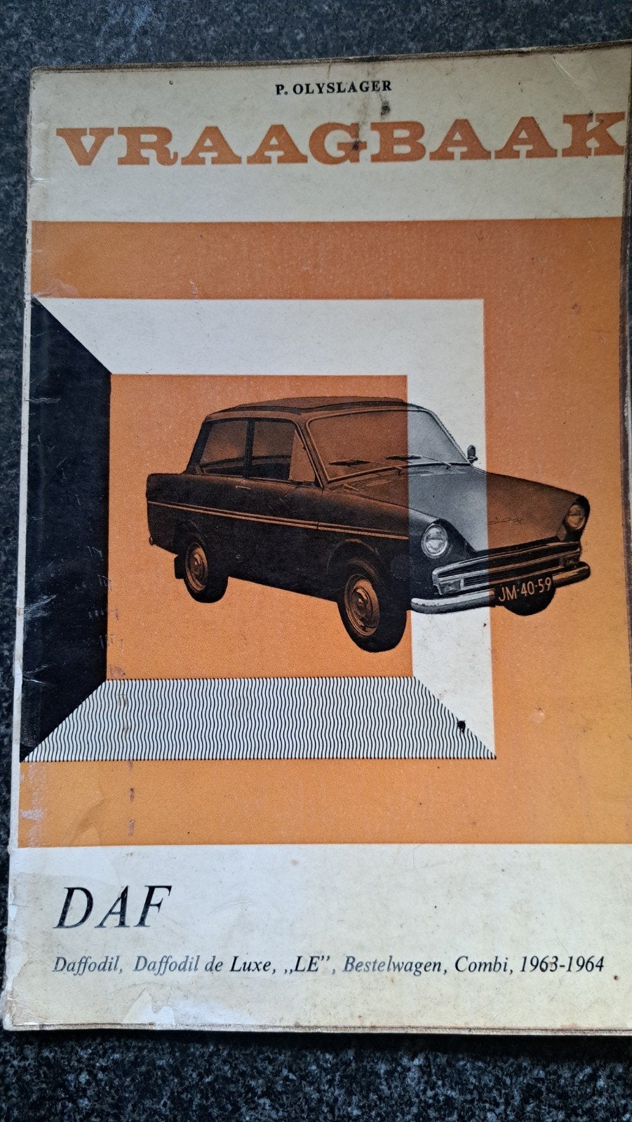 Daf 33 vraagbaak Olyslager 1963-1964., Ophalen