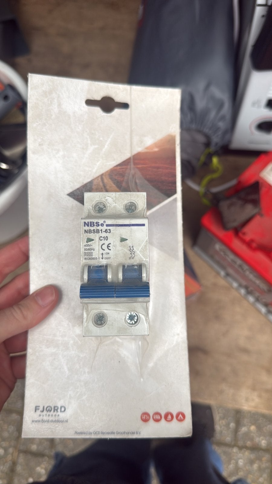 NBSe, dubbelpolige B10 zekeringautomaat. 10 ah 230V/400V, Caravans en Kamperen, Ophalen of Verzenden, Nieuw