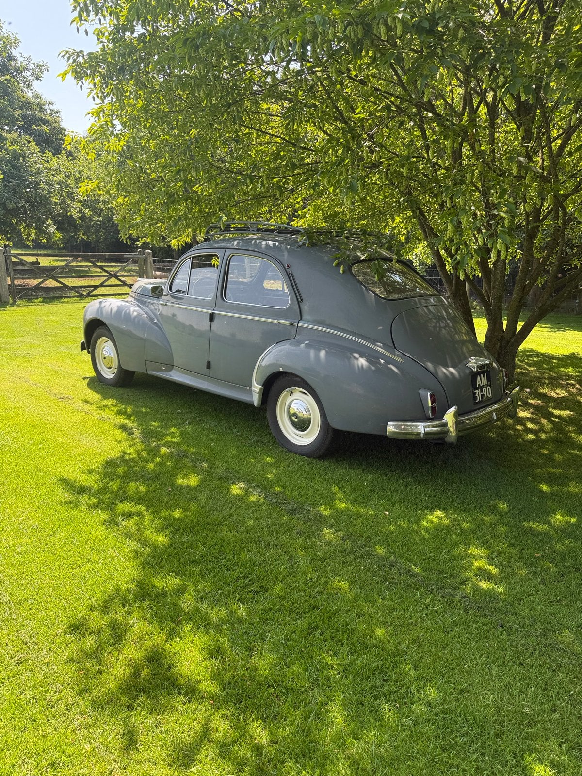Peugeot 203 C, kleur grijs met  roofrek, leren bekleding., Auto's, Bedrijf, Te koop