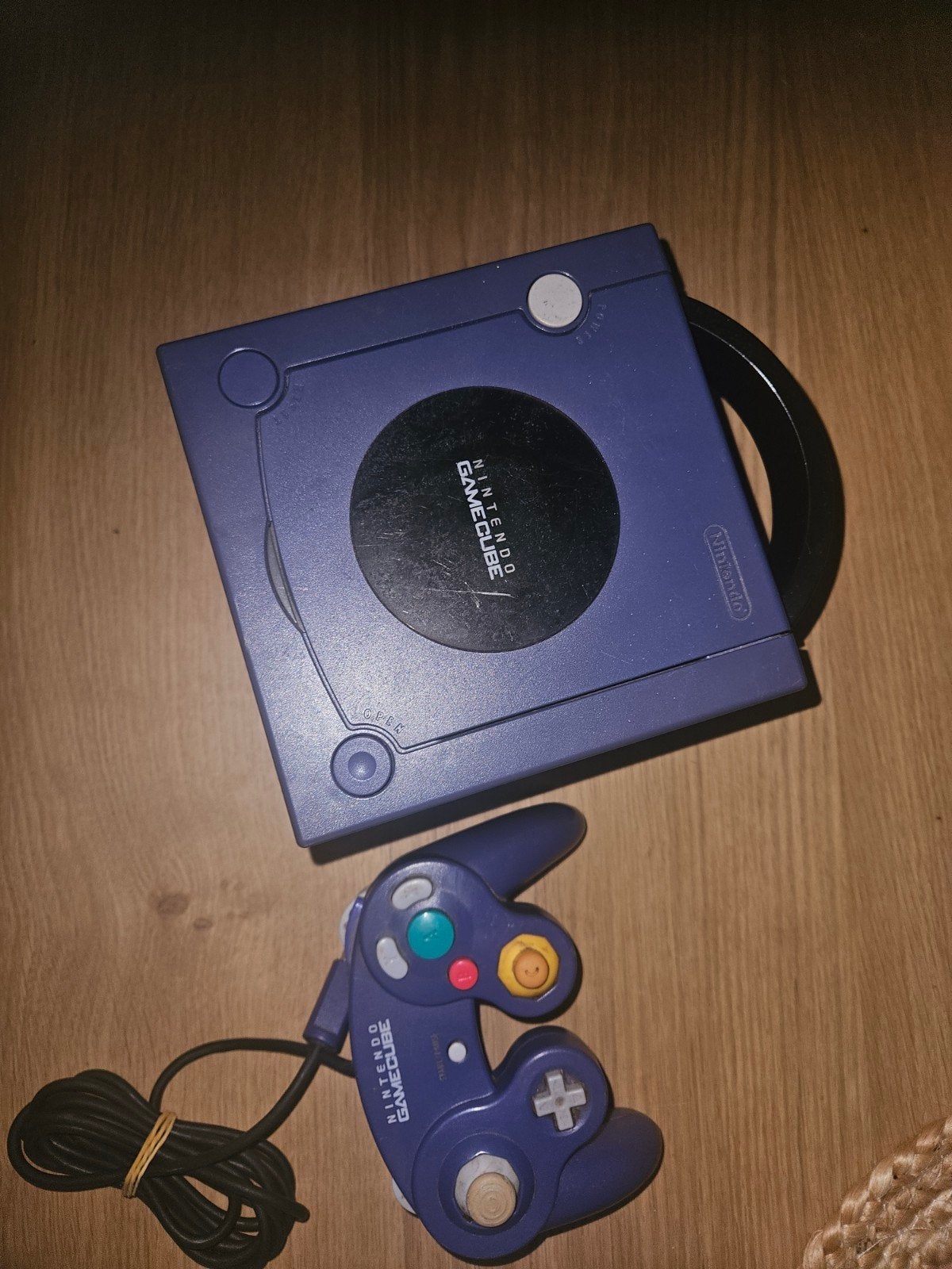 Nintendo GameCube Console met Controller - Paars, Ophalen of Verzenden, Gebruikt