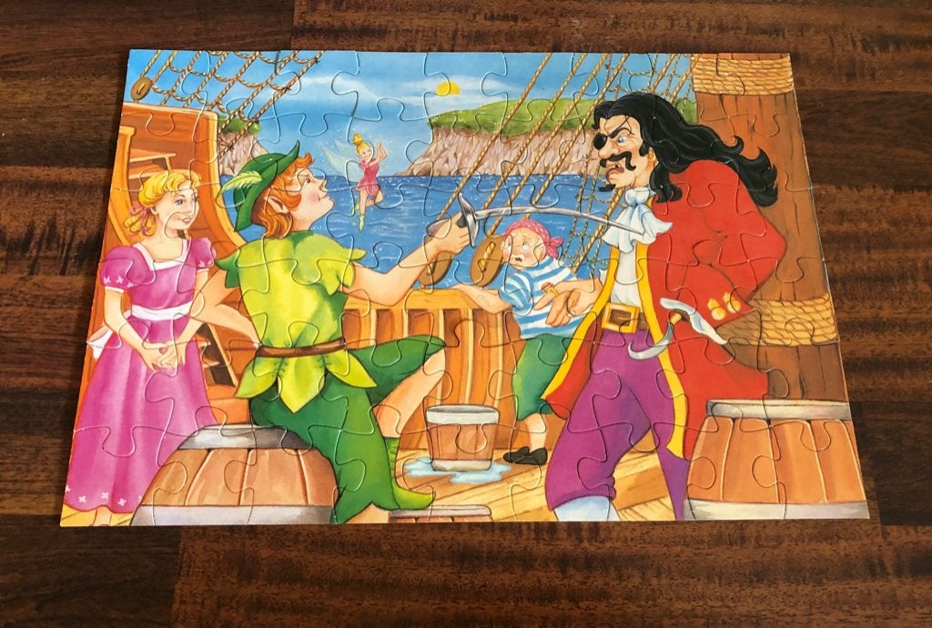 Peter Pan puzzel - 54 stukjes, Ophalen of Verzenden, Meer dan 50 stukjes, Gebruikt, 6 jaar of ouder